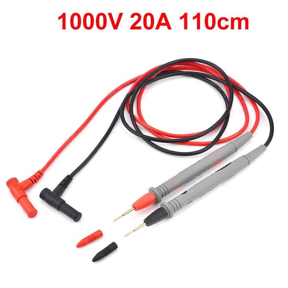 Digital Multimeter 1000V 20A 10A Probe Test Leads Pin Needle Super Tip Multi Meter Tester Lead Probe Wire Pen Cable