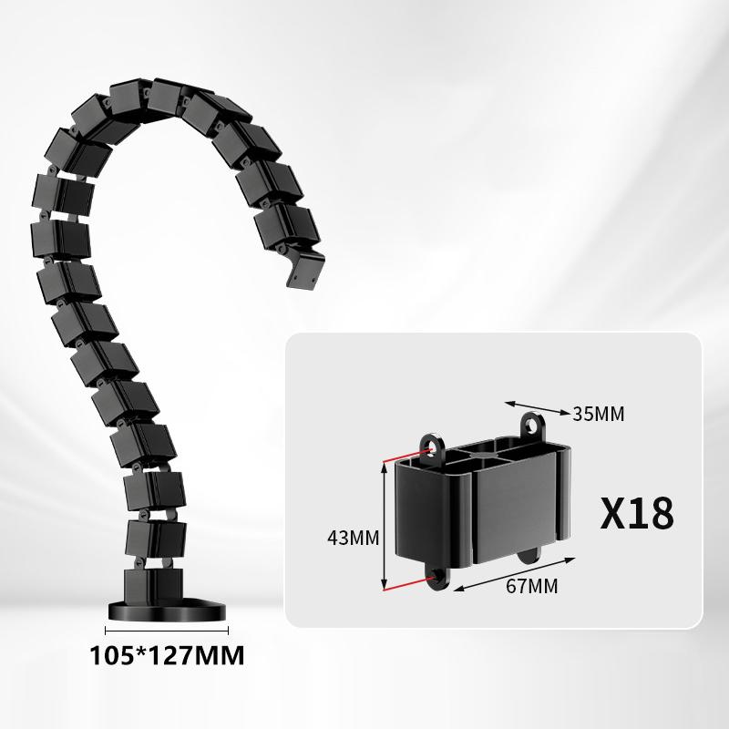 Wire Spine Cable Spine 80Cm Under Desk Cable Tray Wire Management Workstation Snake Cable Organizer Management