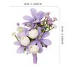 Uflower Groom Groomsmen Guest Boutonniere Set, Artificial Flowers for Wedding, Prom, Homecoming,Anniversary, Graduation