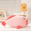 Cute Pink Deep Sea Fish Plush Soft Toy Lovely Doll Full Pastel Light Pink Body Contrast Pink Fins And Lips Round Black Bead