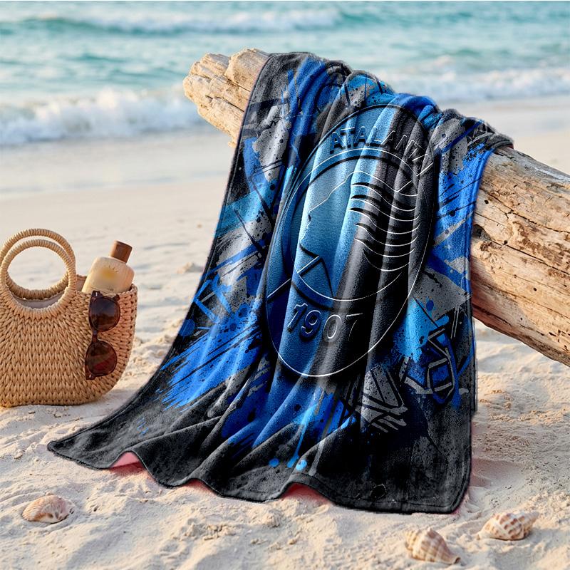Asciugamano da Spiaggia in Microfibra con Stampa Atalanta FC Asciugatura Rapida Assorbente Grande per Spiaggia Nuoto Viaggio