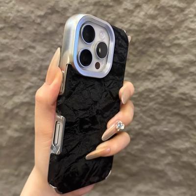 Miękkie Silikonowe Skórzane Etui na Telefon z Wzorem Gór Śnieżnych Dla iPhone 16 15 14 13 11 12 Pro Max 16 Plus Odporne na Wstrząsy Etui Bumper