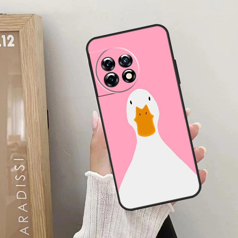 Cartoon Funny Goose Case For OnePlus Nord CE 5 3 4 Lite N20 N30 OnePlus 13T 10T 8T 11 12 13 15 R 9 10 Pro Cover