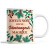Mug - Christmas Mover Man - Beige - 325 Ml - Dishwasher and Microwave Safe