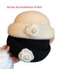 Pearl Headwear Hepburn Style Bucket Hat New Top Hat  Party Dress