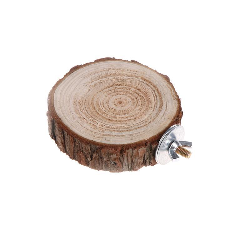 Neuer Papagei Vogelkäfig Sitzstange Sitzstangen Plattform Runde Holzständer Brett für Chinchilla Eichhörnchen Vögel Resk Spielzeug 8/10/14cm