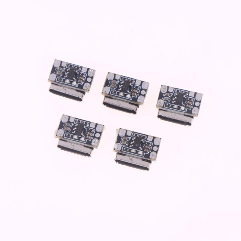 5Pcs Dc4.2V Mini Lithium Battery Charging Board Module Constant Current/Constant Voltage Charging Power Board Protection Type-C