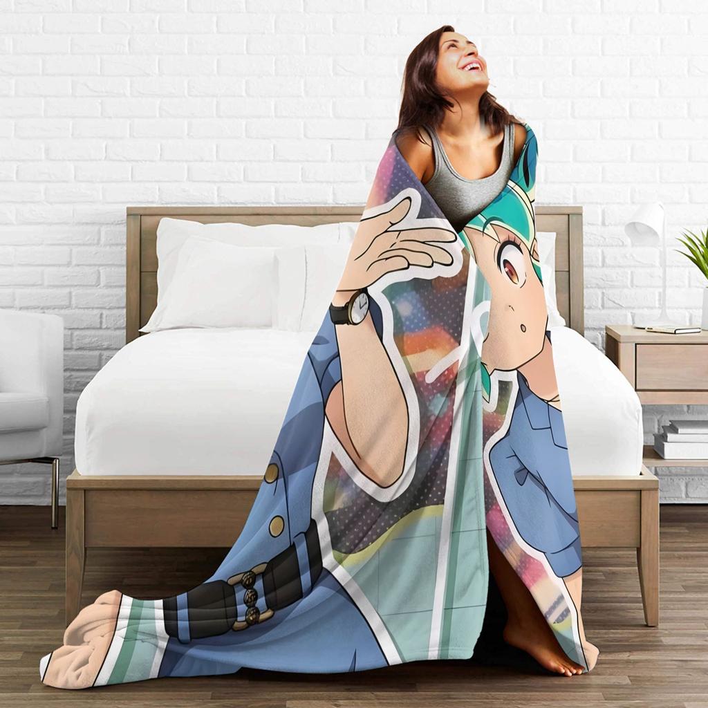 Urusei Yatsura Anime Plush Blanket Kids Flannel Throw Blanket For Couch Chair Warm Design Quality Bedspread Gift Idea