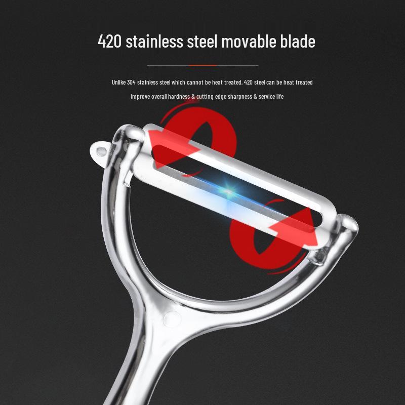 Stainless Steel Zinc Alloy Fruit and Potato Peeler - Kitchen Tool