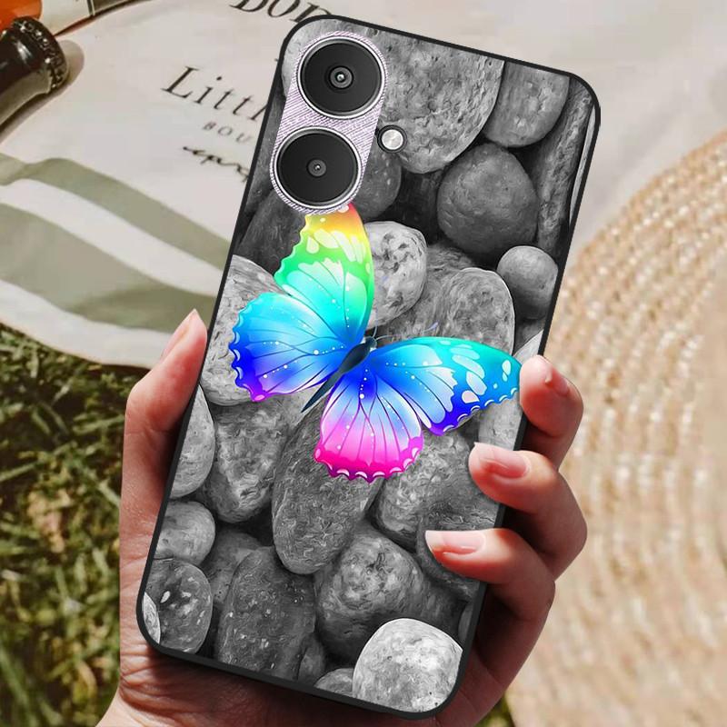 For Xiaomi Redmi 13C 5G Case Redmi13C Cool Painted Silicone TPU Soft Cover for Xiaomi Redmi 13C 5G Cases Black Protective Shells