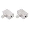 2pcs Dual 1 0 Gauge to 1 0 Gauge Amplifier Input Reducer Nickel Plated Aluminum Alloy High Power for Car Audio
