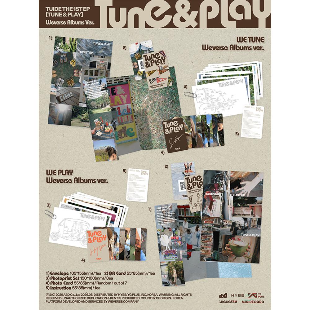 [Pre-order] TUIDE - TUNE & PLAY (Weverse Albums Ver.)