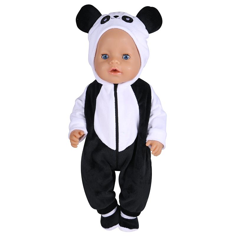 43cm Doll Clothes Cute Flamingo Outfits 13 Inch Reborn Doll Jumpsuit Birthday Gift Toys New Born Baby Dolls Accessories barbies