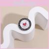 Circular Geometric Heart Volunteer Badge Stylish Pin For Men And Women With Unique Design