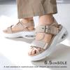 Sheer Sports Thick Air Black KH1034 [AmiAmi] Sandals, Sandals, Sole, Cushion, Women's Shoes, (Beige, 24.5cm)