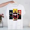 My Hero Academia Hip Hop Streetwear T Shirt Harajuku Todoroki TShirts Short Sleeve Casual Bakugou Deku Anime T-Shirt Tops Tees