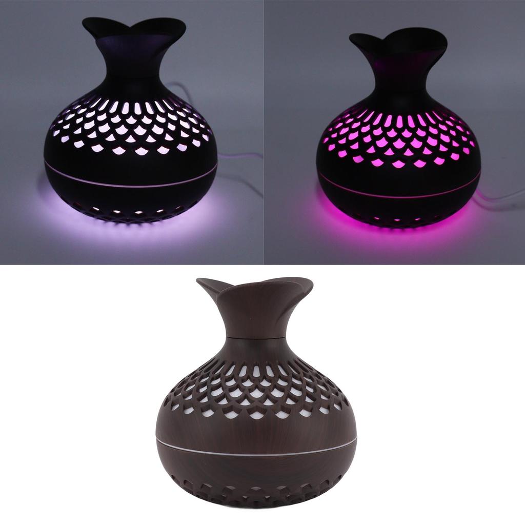 2.5W Scent Diffuser 300ml USB Powered Silent Operation Flower Vase Shape Aroma Humidifier for