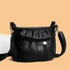 Women's Handbag 2025 New Light Luxury European and American Fashion Retro Bag Single Shoulder Multi-layer Folds Mobile Phone Messenger Bag