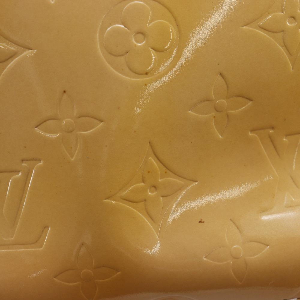 LOUIS VUITTON Houston Tote Bag M91054 Rose yellow Monogram Vernis Women Used