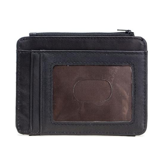 Anti-degaussing Design Short Snap Button Zipper Closure Faux Leather Men Wallet Multiple