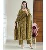 Party Wear Designer Bollywood Top Tunic Kurta Pant Dupatta Set Indian Women Cotton Printed Salwar Suit