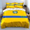 Yellow, blue stripes, CBF emblem. Bedding sets Duvet cover sets Duvet covers Pillowcases(1*Duvet Cover 2*Pillowcases without duvet insert)