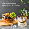 ZISIZ Elegant Glass Fruit Basket
