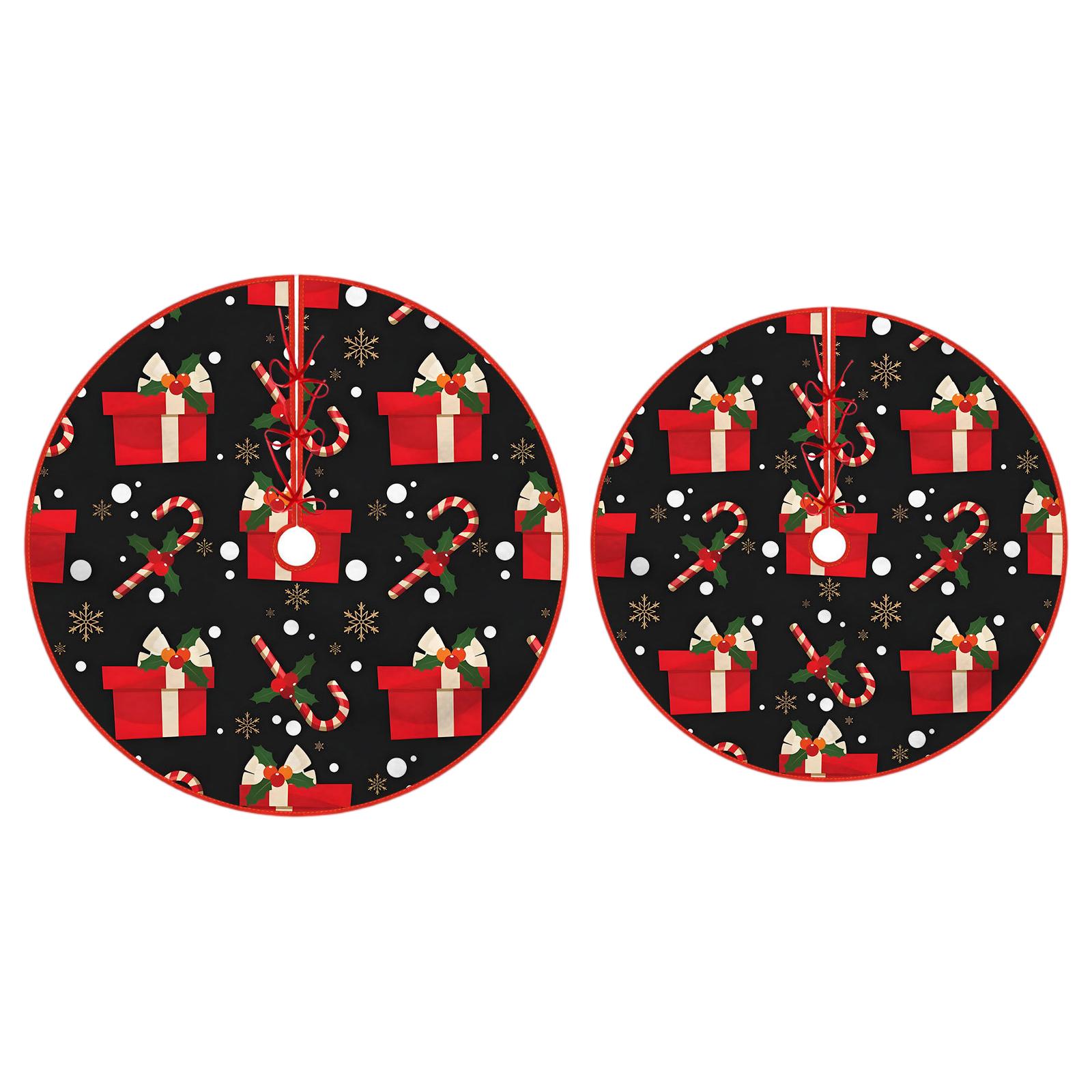 

Christmas Tree Skirt Christmas Tree Bottom Decoration Short Furry Tree Skirt Tree Bottom Decoration One Size