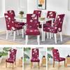 Printed Chair Cover Elastic Stretch Seat Cover Retro Chair Slipcover  Kitchen Use