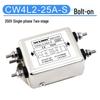 Rail-Mounted CW4L2 Terminal Block: Single-Phase 220V/Three-Phase 380V AC Power Filter, 10A/20A/30A