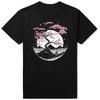 T-shirt Geisha Jardin de Cerisiers Japonais Fleur de Cerisier Femme Manches Courtes Col Rond Automne Hiver Confort Top