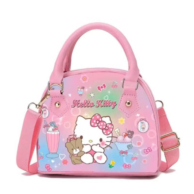 Sanrio Hello Kitty Mymelody Kuromi Cinnamorroll Pu Children Shoulder Bag Handbag HelloKitty