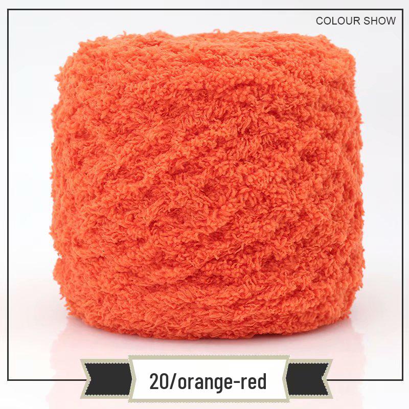 3-Strand Coral Fleece Towel Yarn - 2 Skeins for Hand-Knitted Children's Bag, Shoes, Hat, Scarf, Coat - Free Shipping