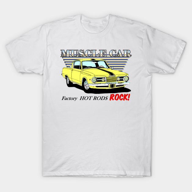 

Men Black Print T-shirt 65 Barracuda - Muscle Car No-Cut Transfer Paper Print Cotton Tshirt 4XL