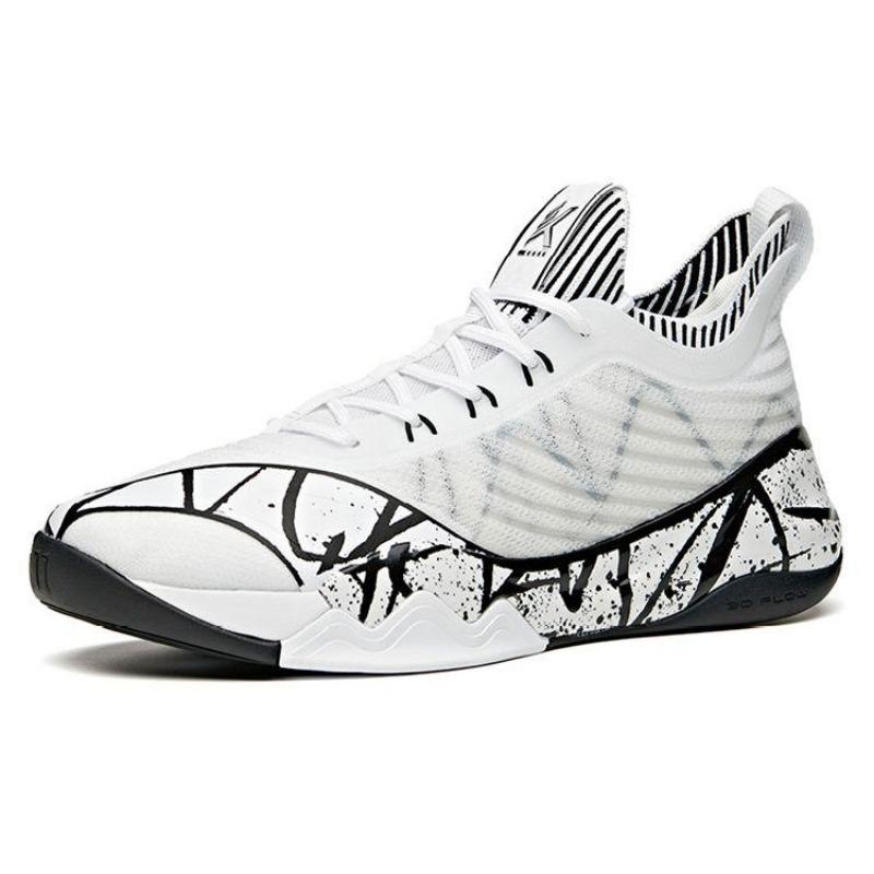 Anta Men KT6 Klay Thompson Low-top Basketball Shoes White Black 112121102-5