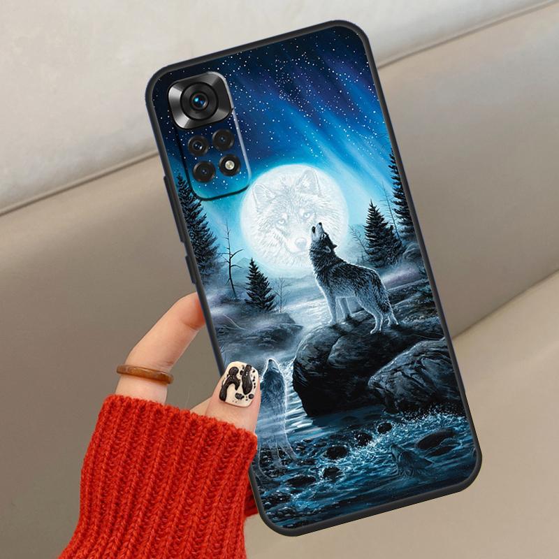 Sternen-Tier Wolf Hülle Für Xiaomi Redmi Note 13 12 11 10 14 15 Pro Plus Hülle Für Redmi 15C 14C 10C 12C 13C 15