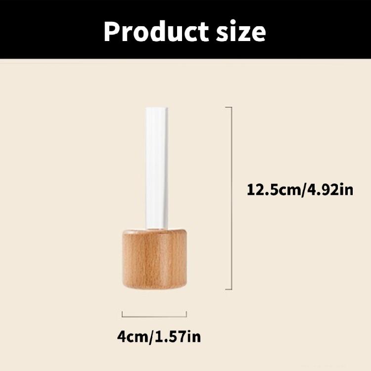 Decorative Wood Test Tube Vases With Magnetic Base Hydroponic Plant Display Vases Refrigerator Magnet For Home Decors