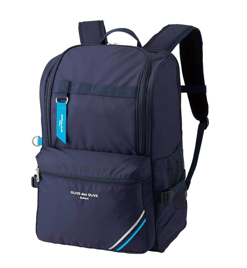 des OLIVE Wide Open Daypack 30L for School Girls 88 Navy x Blue [OLIVE School]