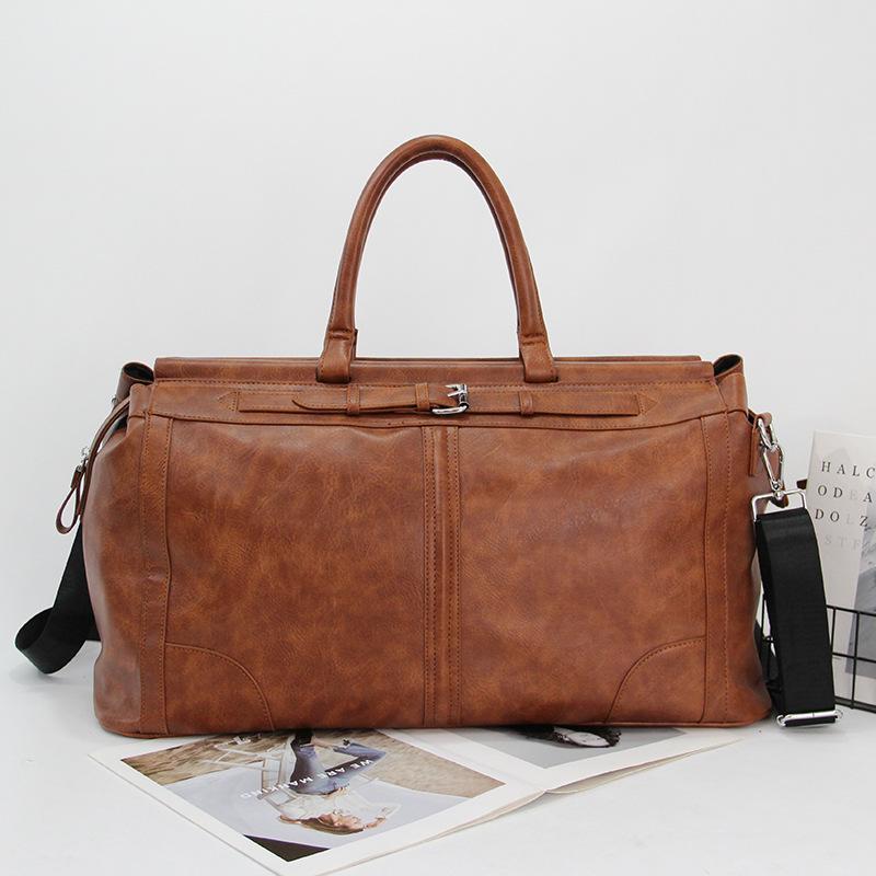 Pánská velkokapacitní retro crossbody cestovní a fitness taška 