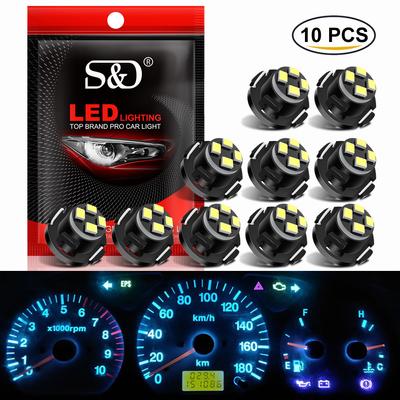 10 Pz T3 T4.2 T4.7 Lampadine a LED 2016 SMD Lampada per strumenti interni per auto Indicatore cruscotto automatico Luce Bianco Blu Rosso Giallo Verde 12 V