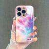 Creative advanced sense niche dream smudge gradual change glass phone case iPhone17 women's protective case Apple 11