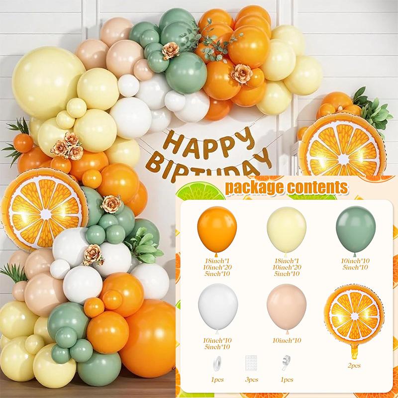 Fruit & Veggie Latex Balloon Garland for Birthday Party Decoration