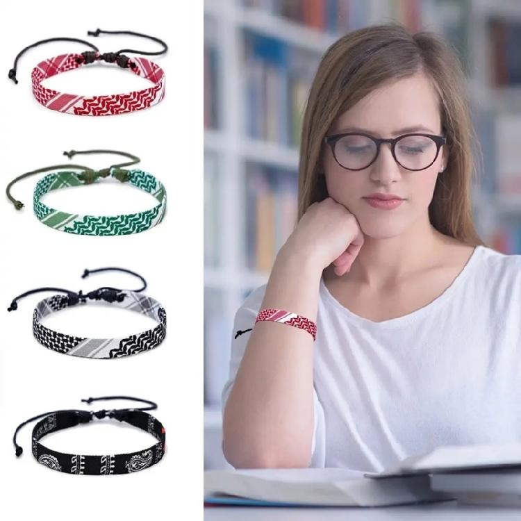 Unisex Handcrafted Bracelets Fashionable Arabian Braided Bracelet Set Elegant Handwoven Hand Rope Adornment