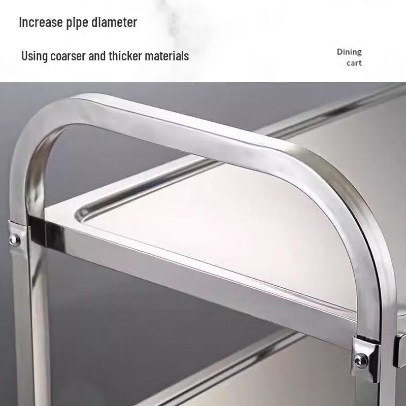 Commercial Stainless Steel 3-Tier Utility Cart