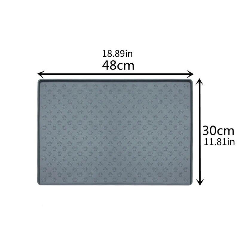 Pet Placemat Nonspill Easy To Clean Foldable Cat and Dog Feeding Mat Silicone Non-slip Waterproof Pet Mat