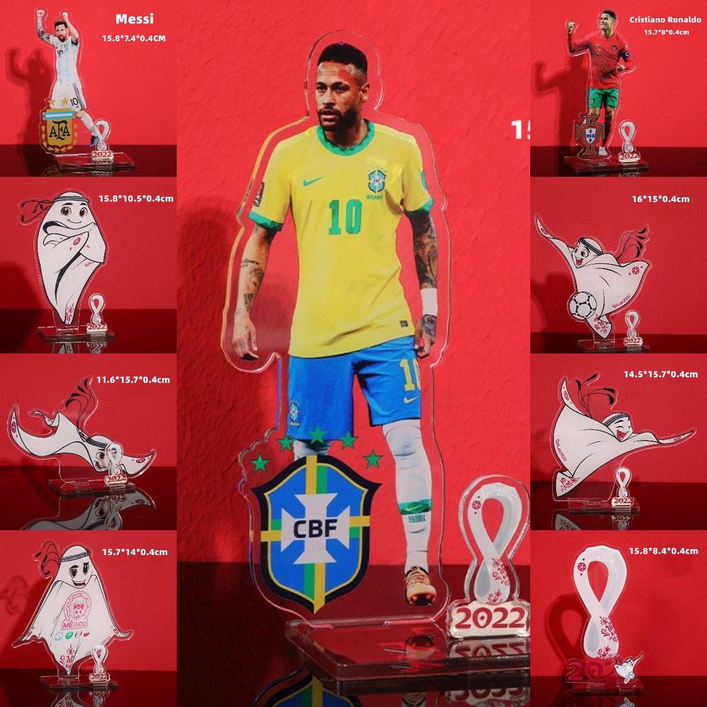 Mascot Football Star Logo Acrylic Decorated Handmade Toy Fans Collection Around