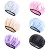 Hot Double Layer Reusable Hair Bath Cap Custom Logo Waterproof EVA Elastic Band Shower Cap