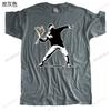 Hot Sale Unisex Streetwear T Shirt Cotton Tshirt Unisex Flower Thrower Banksy Panda Guns Urban Art Funny Summer Top Tees Unisexs Tshirt