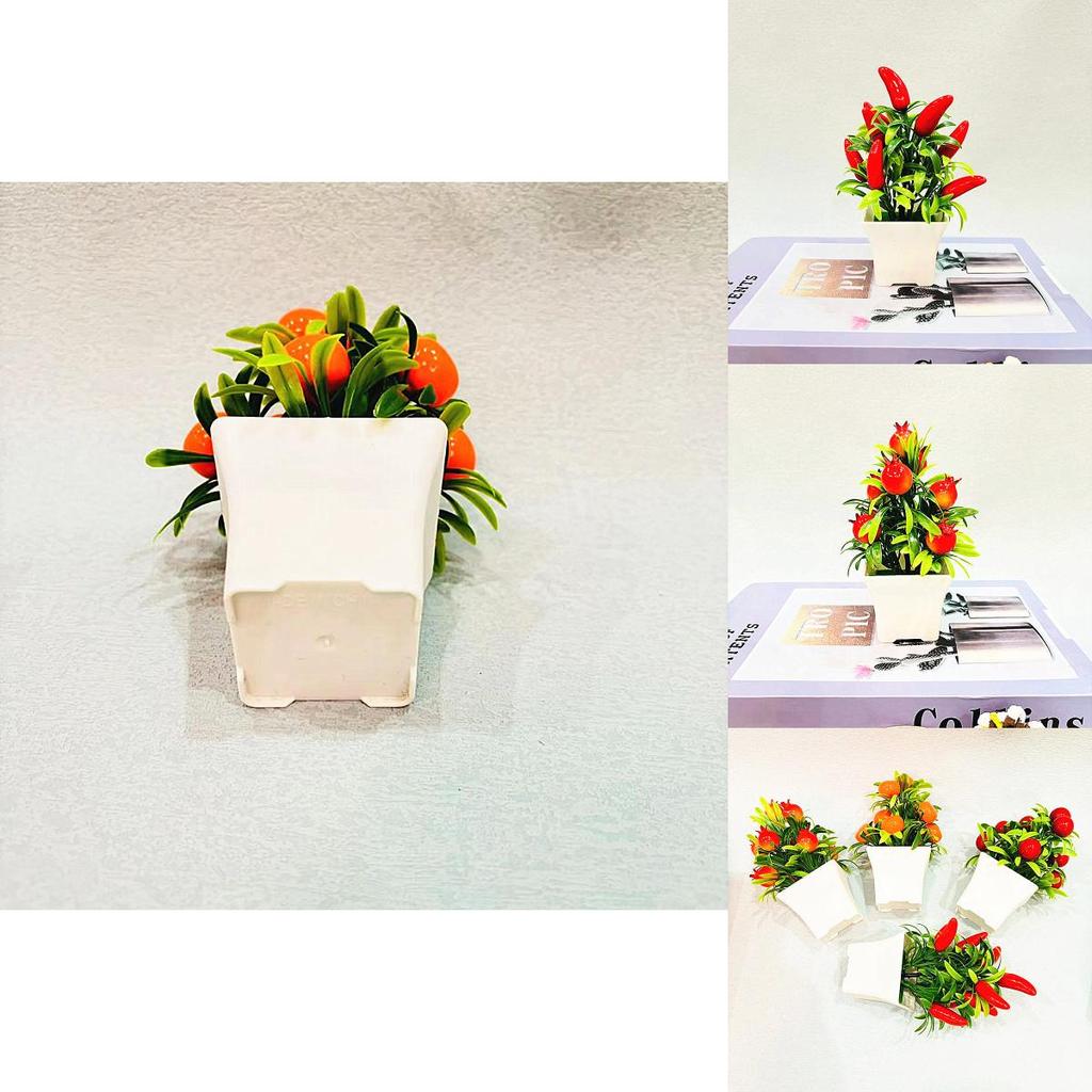 Fake Fruit Plant Pot With Plastic Craft For Home Decor And Gift Ideas