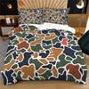 Vintage Camo Print Duvet Cover Set Comforter Cover Bedding Set No Filler Outdoor Style Adult Guest Room Bed Cover